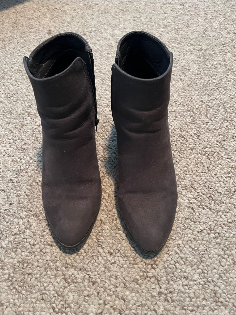 JustFab Black Pointed Toe Ankle Booties